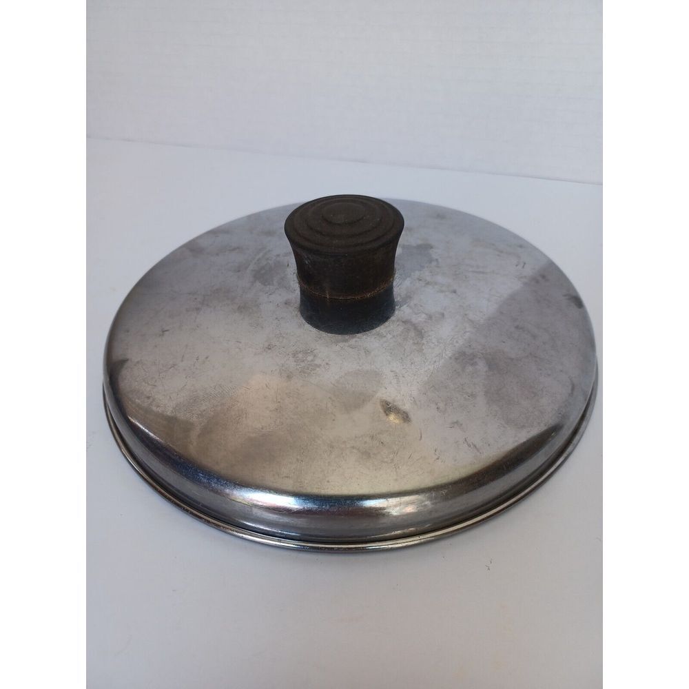 Vintage‎ Revere Ware Stainless Steel Replacement Lid with Bakelite Knob 7 Inch